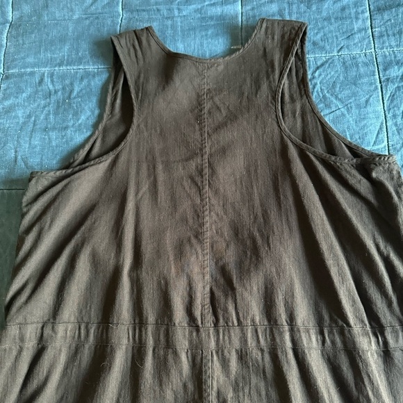 Eileen Fisher Organic Cotton Drawstring Waist Dress Size Large Petite - Picture 11 of 11